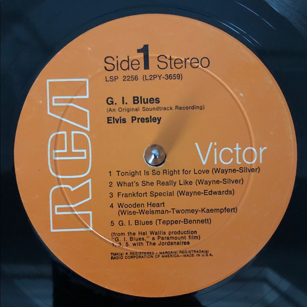 Elvis Presley ‘G.I. Blues’ Vinyl Record